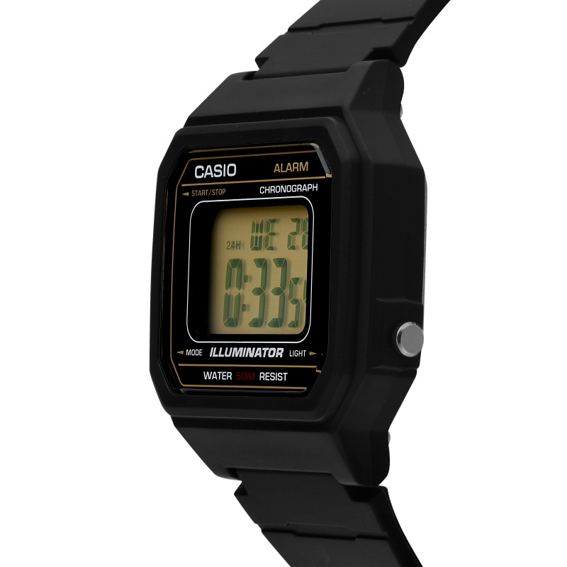 카시오 CASIO W-217H-9AVDF 레진 밴드 심플 전자 손목시계 남성 시계 상세 이미지 8