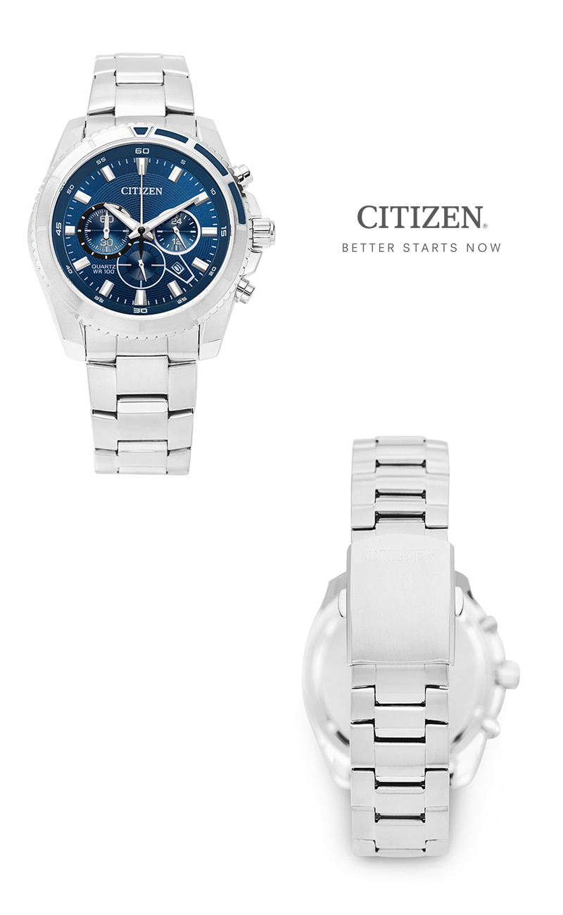 시티즌 CITIZEN AN8201-57L 크로노그래프 남성 메탈시계 상세 이미지 8