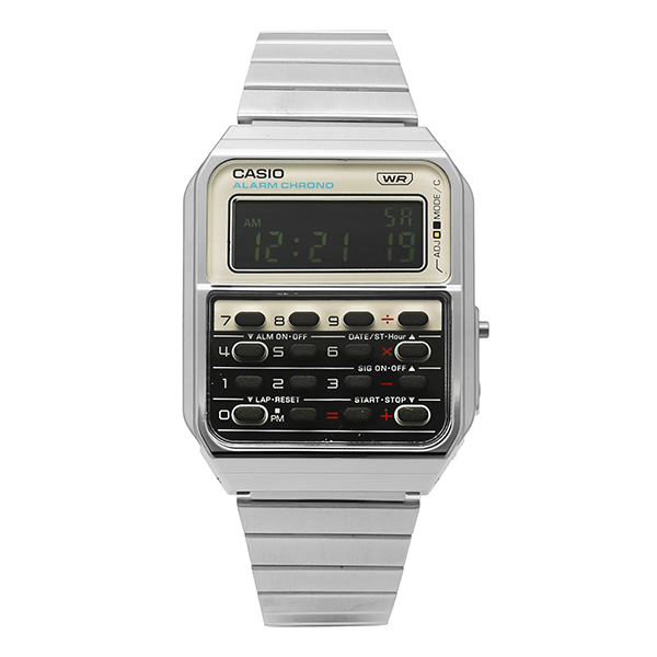카시오 CA-500WE-7BDF 데이터뱅크 디지털 스퀘어 빈티지 듀얼타임 공용 시계 상세 이미지 4