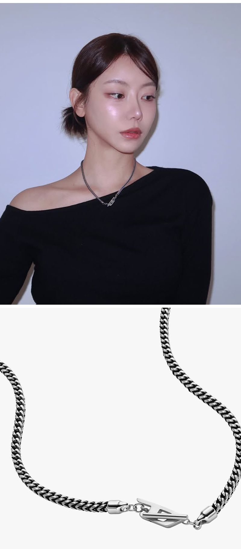 DIESEL ディーゼル ネックレス Dx1552040 Jewel DX1552040 JEWEL Stainless Steel Chain Necklace｜シルバー
