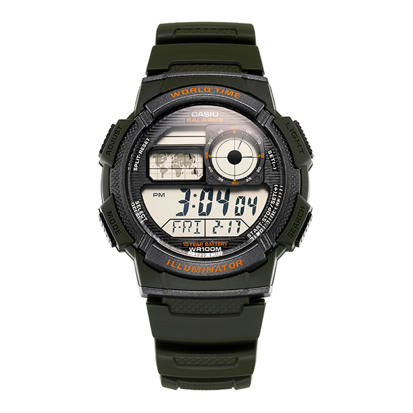 카시오 시계 AE-1000W-3AVDF (AE-1000W-3A) 디지털 스포츠 남성우레탄시계 당일발송 상세 이미지 3